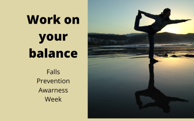 Work on your Balance for Falls Prevention Awareness Week