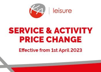 Price Changes for Services and Activities April 2023