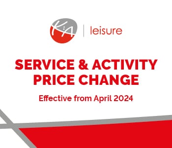 Price Changes for Services and Activities April 2024