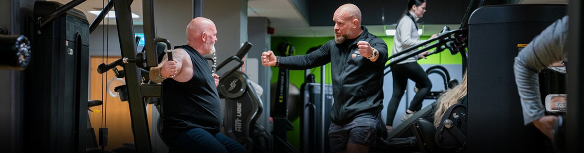 Member receiving personal training