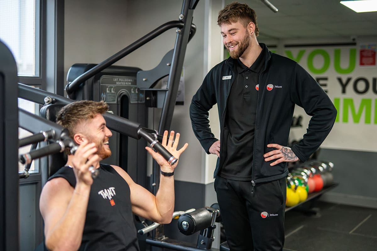 Member receiving personal training