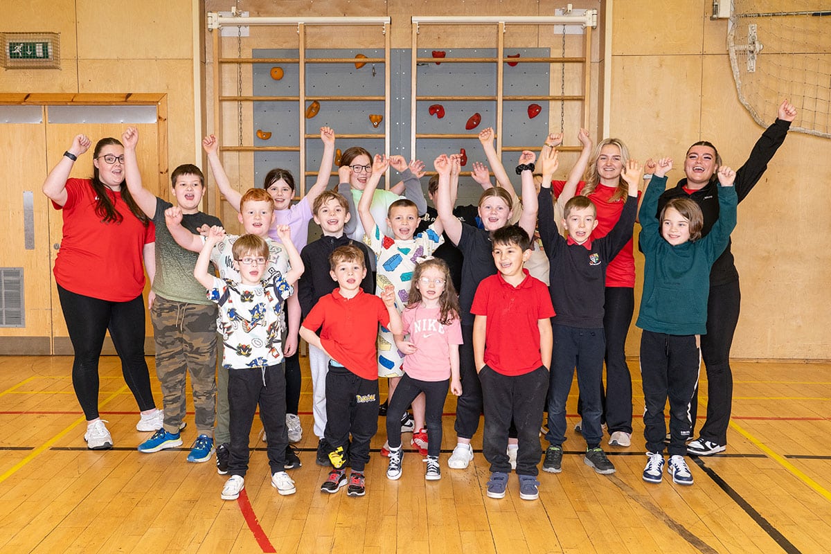 Group of kids at holiday activities