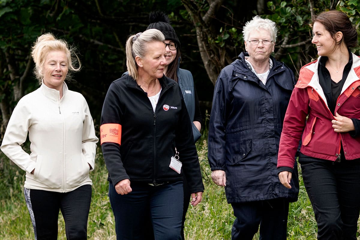 Women on a volunteer led walk