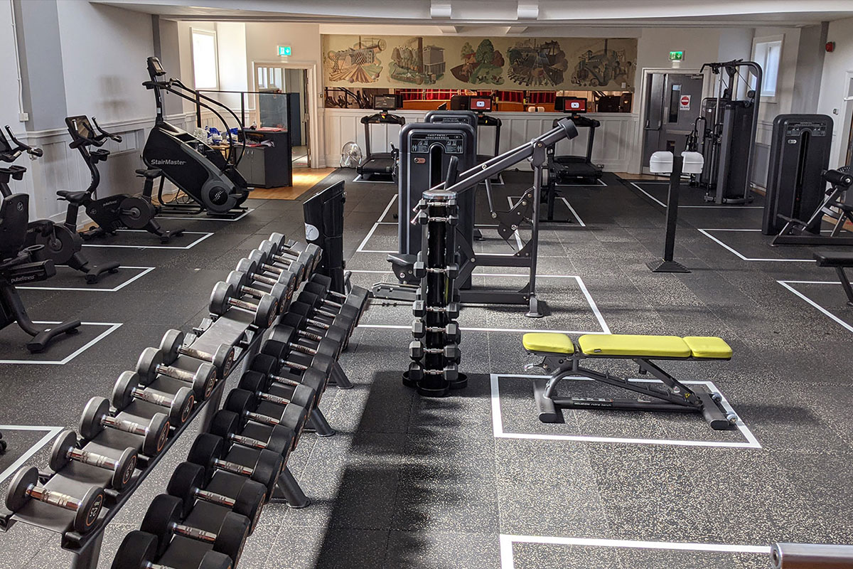Walker Hall gym equipment
