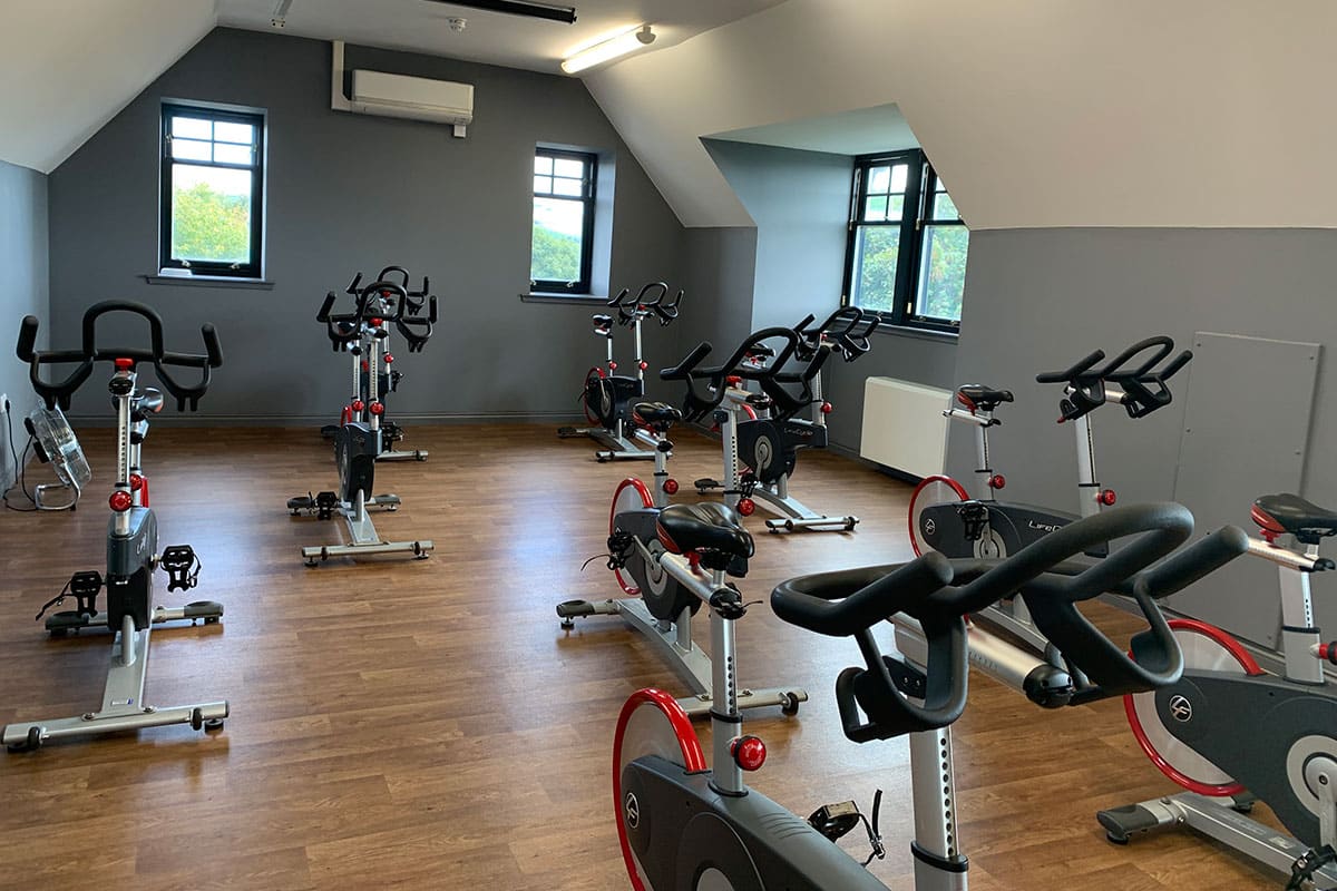 Spin bikes at KA Campus West Kilbride