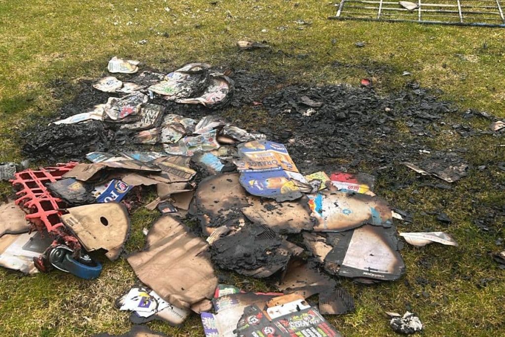 7-a-side pitch vandalism
