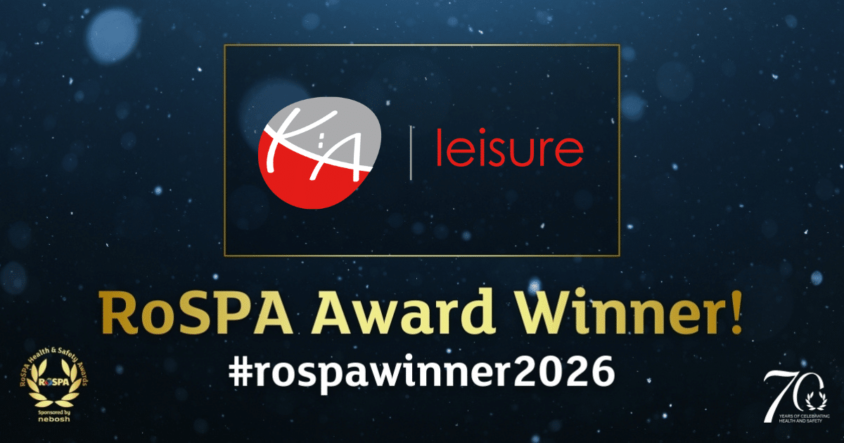 True Ropsa KA Leisure is a RoSPA Health and Safety Awards 2026 Winner - KA Leisure