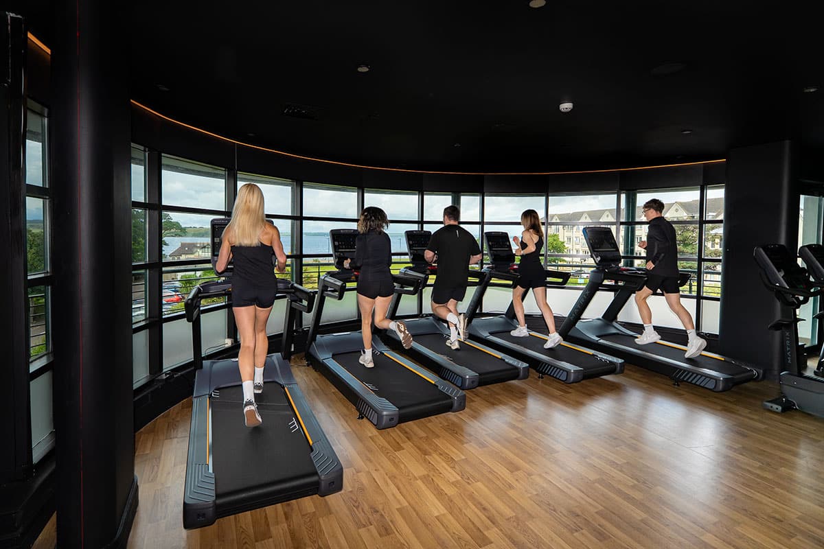 People on treadmills