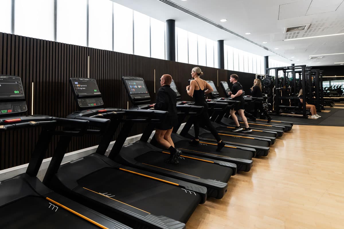 portal gym People using new style running machines